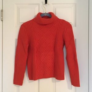 Orange Turtleneck Sweater size Small